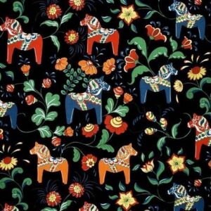 Arvidssons Textil Dalahäst Vahakangas Musta