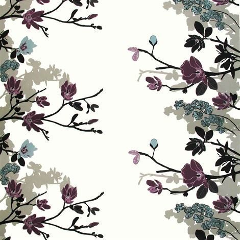 Arvidssons Textil Grandiflora Kangas Violetti