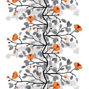 Arvidssons Textil Ofelia Kangas Oranssi
