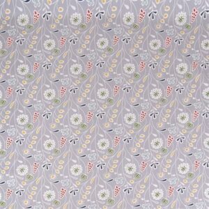Klippan Yllefabrik Flower Meadow Kangas Harmaa