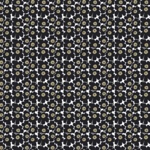 Marimekko Mini Unikko Kangas Punainen Musta