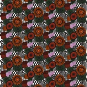 Marimekko Pieni Siirtolapuutarha Vahakangas Valkoinen-Oranssi-Vihreä