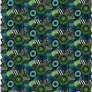 Marimekko Pieni Siirtolapuutarha Vahakangas Vihreä-Musta Suomi 100