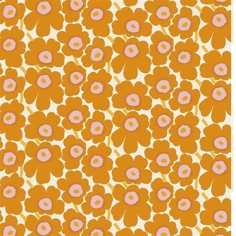 Marimekko Pieni Unikko Kangas Oranssi