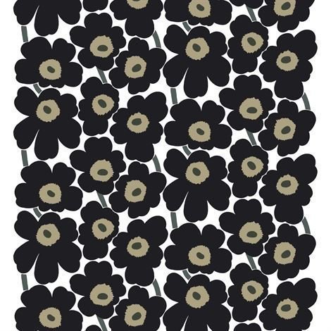 Marimekko Pieni Unikko Vahakangas Musta