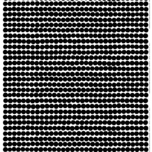 Marimekko Räsymatto Kangas Musta-Valkoinen