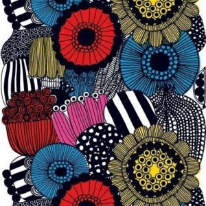 Marimekko Siirtolapuutarha Vahakangas Keltainen-Punainen-Musta