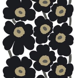 Marimekko Unikko Kangas Musta