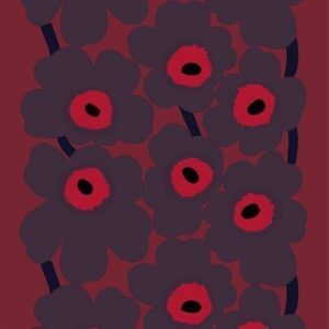 Marimekko Unikko Kangas Punainen-Luumu