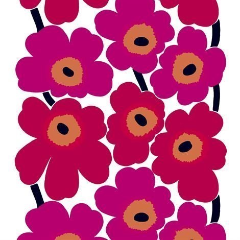 Marimekko Unikko Kangas Punainen