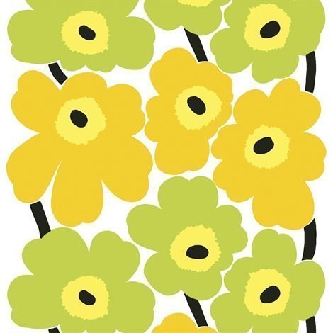 Marimekko Unikko Vahakangas Limenvihreä-Keltainen