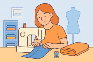 Aloittelijan ensimmäiset ompelutyöt suorista saumoista